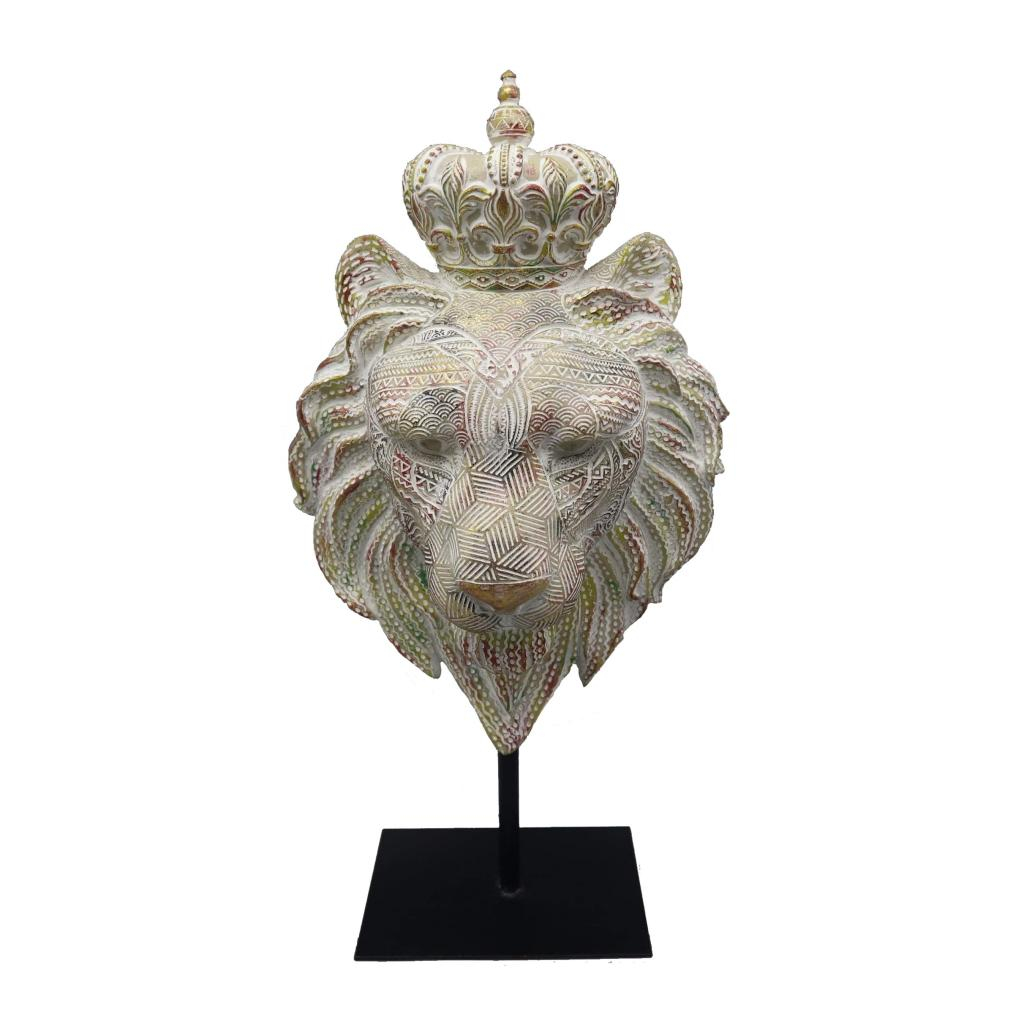 Διακοσμητική Φιγούρα (13×19.8×39) Espiel Κεφάλι Λιοντάρι FIG218 205683