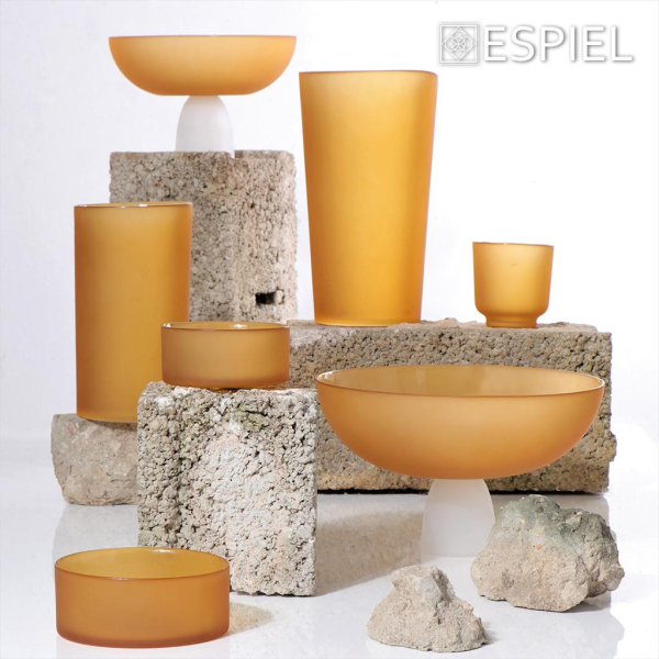 Διακοσμητικό Μπώλ (Φ12x5.5) Espiel Caprice Mustard DAC1716K6