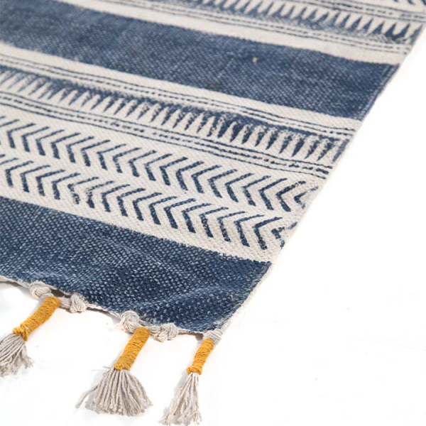 Χαλί All Season (140x200) Royal Carpet Lotus Cotton Kilim 035 Black