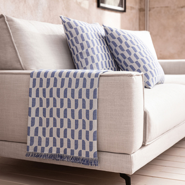 Ριχτάρι Καναπέ Τετραθέσιου (180x350) Gofis Home Denise Marine Blue 518/09