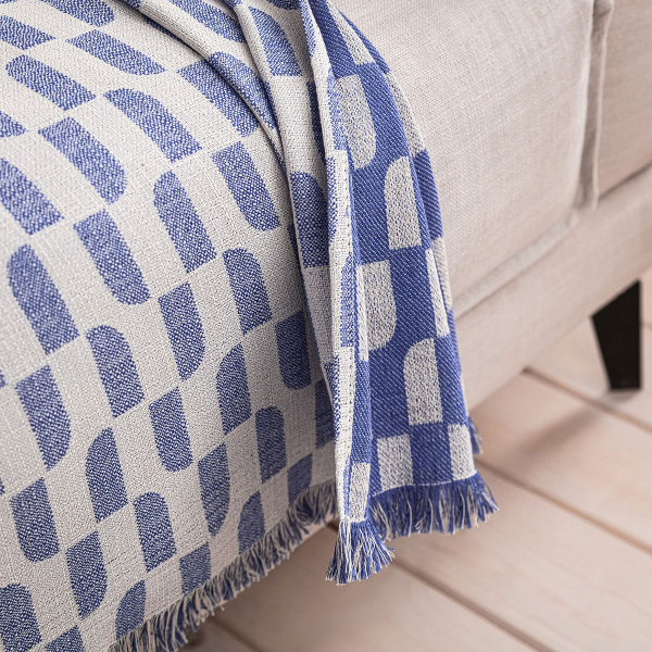 Ριχτάρι Καναπέ Τετραθέσιου (180x350) Gofis Home Denise Marine Blue 518/09