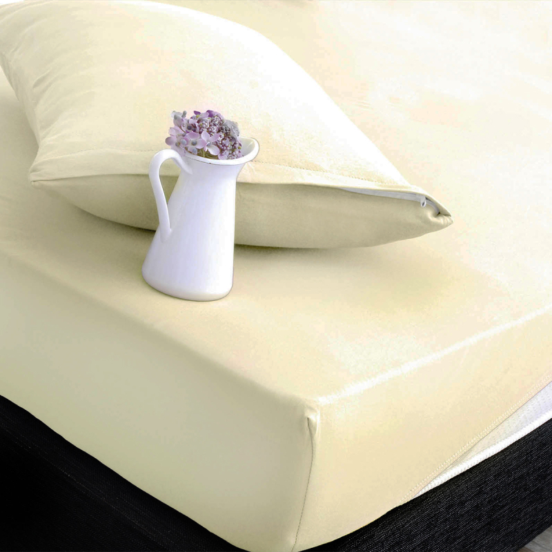 Κάλυμμα Στρώματος Υπέρδιπλο (Σετ) Rythmos Essential Εκρού New