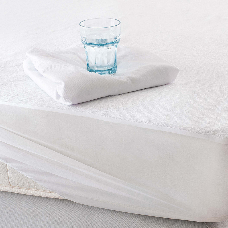 Κάλυμμα Στρώματος King Size (180x200+30) Αδιάβροχο Rythmos Πετσετέ Με Φούστα New