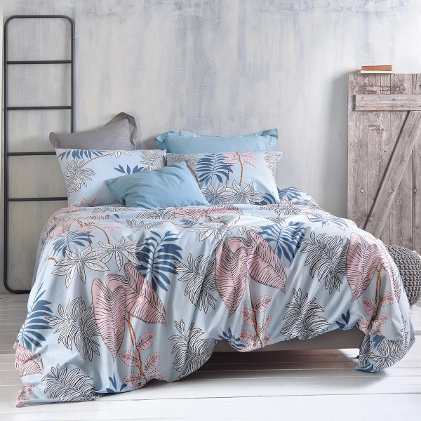 Σεντόνια King Size (Σετ) Rythmos Next Solange Blue