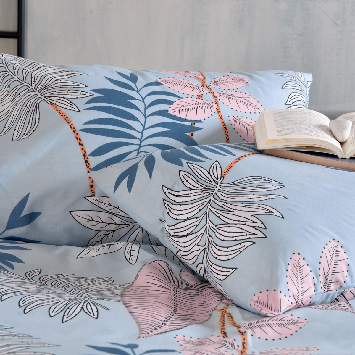 Σεντόνια King Size (Σετ) Rythmos Next Solange Blue Home Λευκά Είδη Κρεβατοκάμαρας Spitishop