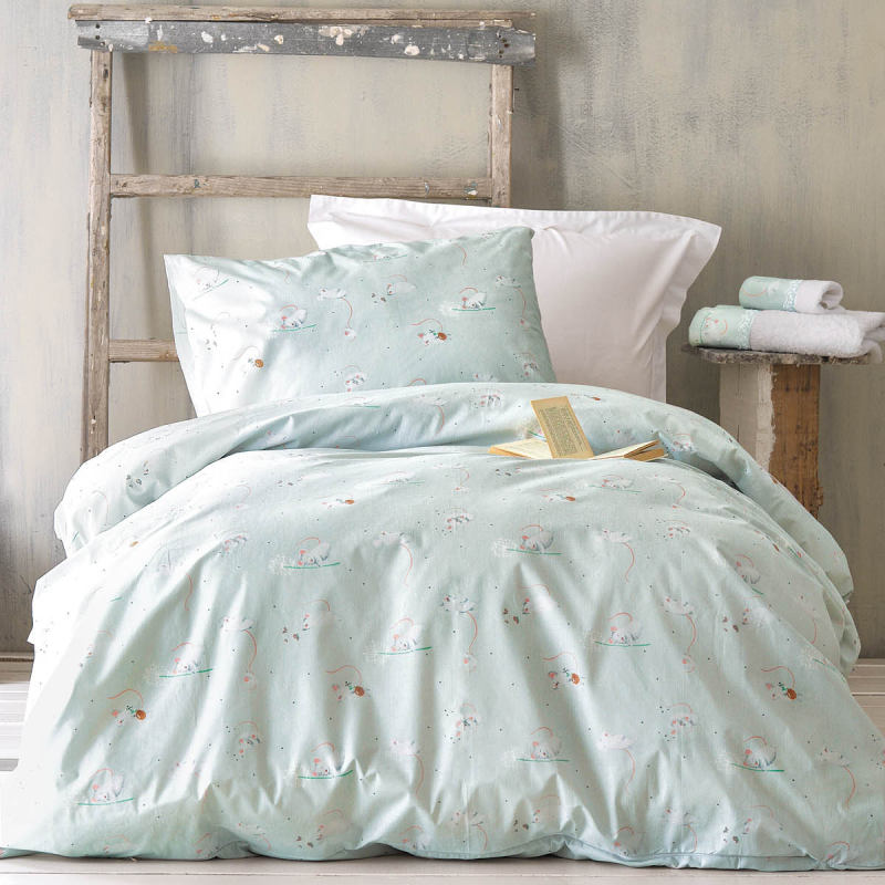 Πάπλωμα Μονό (Σετ 160x240) Rythmos Kids Jerom Aqua