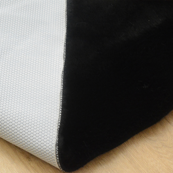 Χαλιά Κρεβατοκάμαρας Γούνινα (Σετ 3τμχ) New Plan Puffy FC9 Black