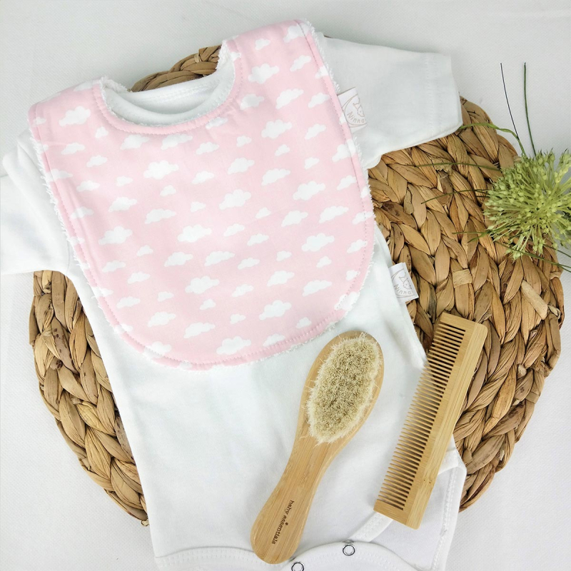 Σαλιάρα 4+ Μηνών (21x30) Ninna Nanna Pink Cloud