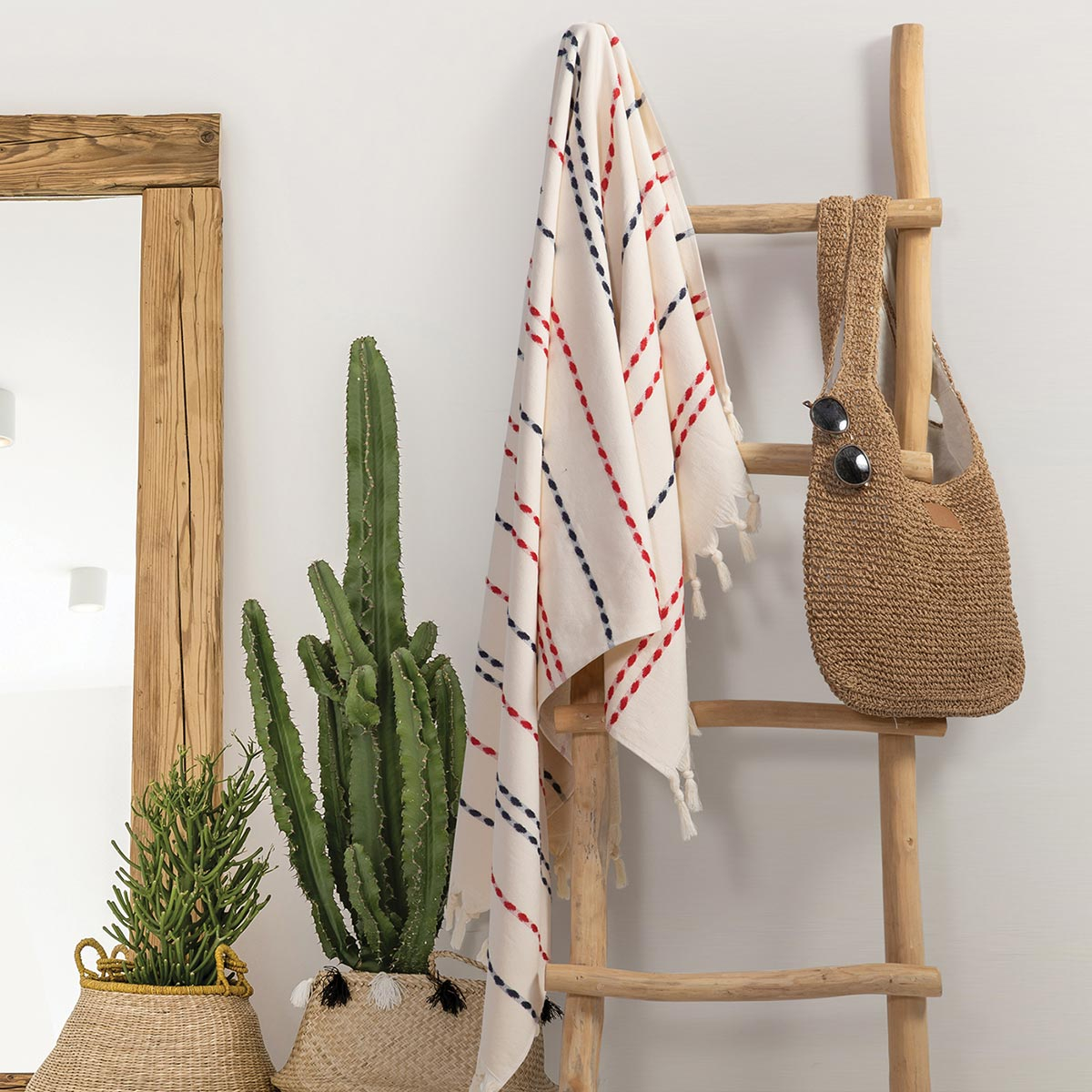 Πετσέτα Θαλάσσης - Παρεό (90X170) Nef-Nef Homeware Kenna Ecru Home Πετσέτες Ενηλίκων Spitishop