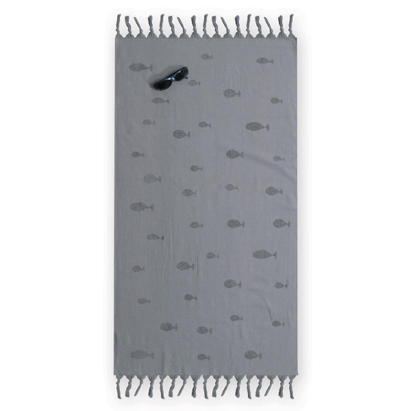 Παιδική Πετσέτα Θαλάσσης (70x120) Nef-Nef Ocean Fish Grey