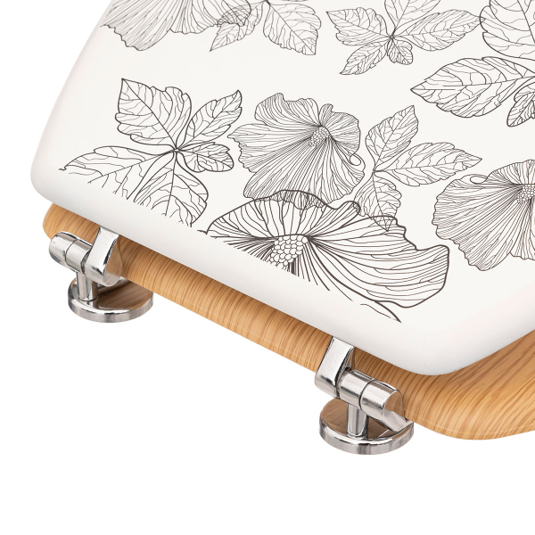 Καπάκι Λεκάνης (42.5x36) F-V Black Flora 174693A