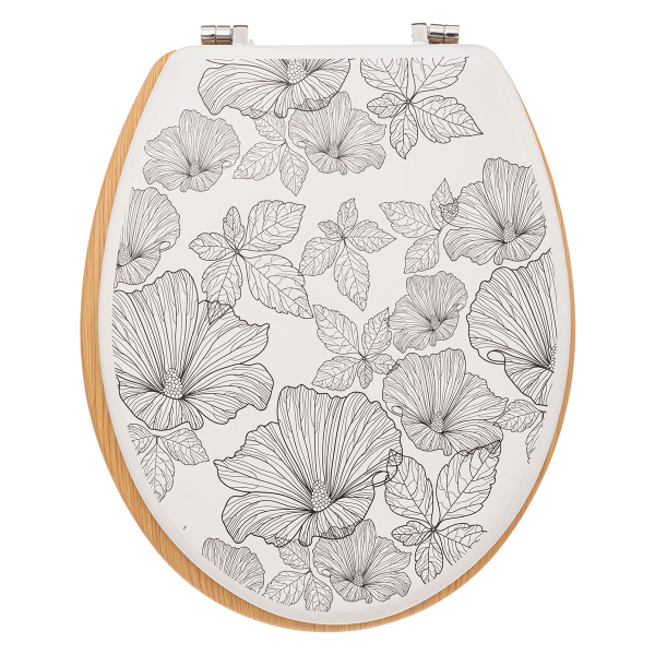 Καπάκι Λεκάνης (42.5x36) F-V Black Flora 174693A