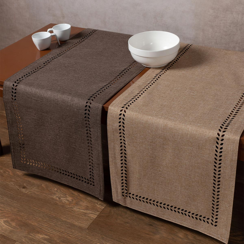 Τραβέρσα 2 Όψεων (45x170) Silk Fashion BG18 Brown/Sand