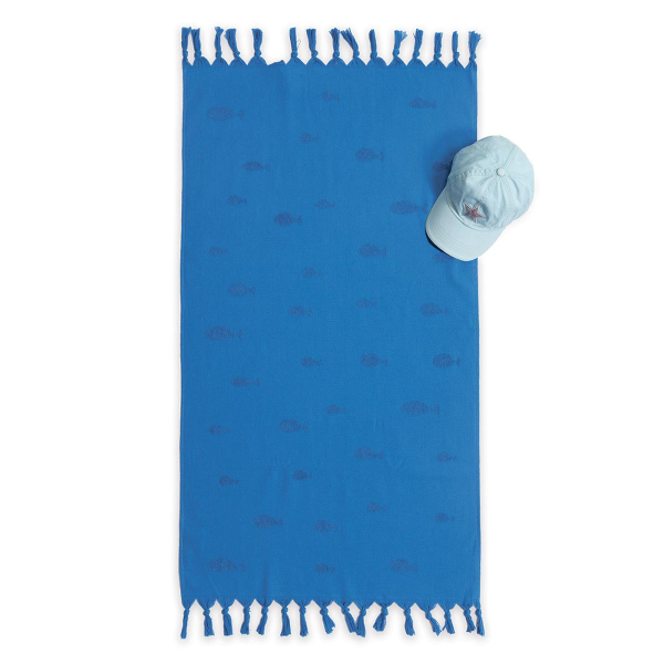 Παιδική Πετσέτα Θαλάσσης (70x120) Nef-Nef Ocean Fish Blue