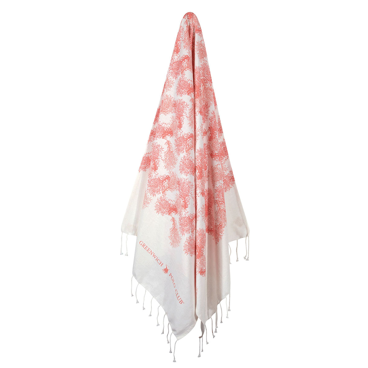 Παρεό (80X180) Greenwich Polo Club 3664 Pink White Home Θαλάσσης Spitishop