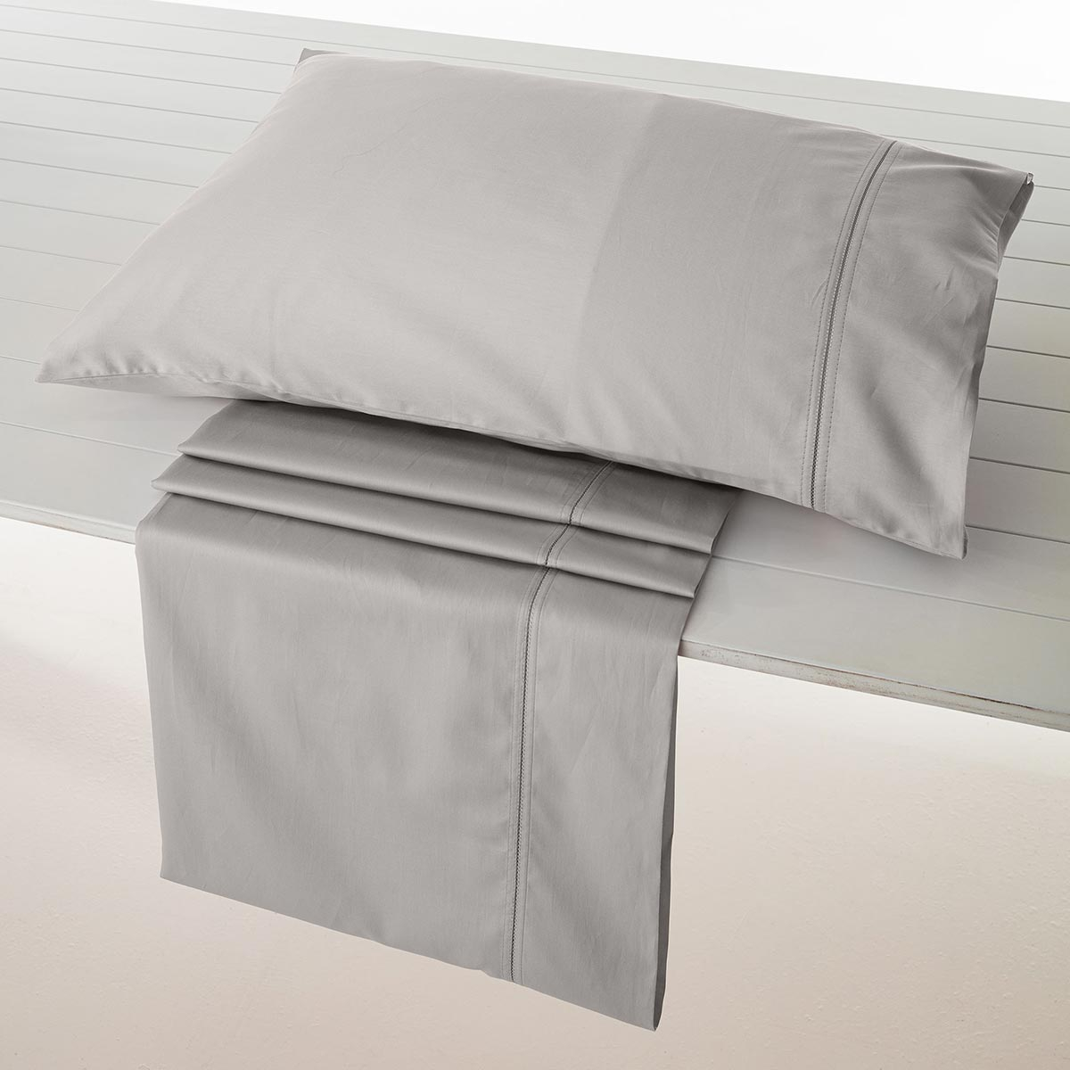 Σεντόνια Υπέρδιπλα (Σετ) Vesta Nemesis 304 Light Grey Home Λευκά Είδη Κρεβατοκάμαρας Spitishop