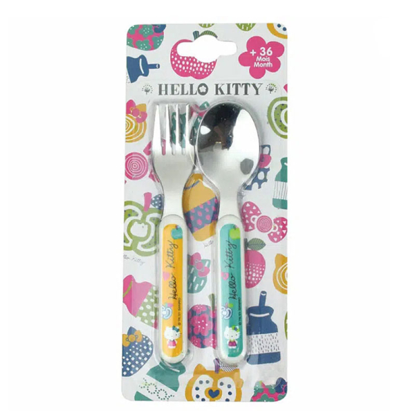 Κουτάλι + Πιρούνι (Σετ) Ango Hello Kitty 005990