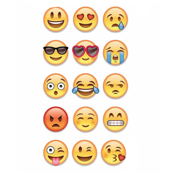Αυτοκόλλητα Τοίχου Ango Emoji 59014