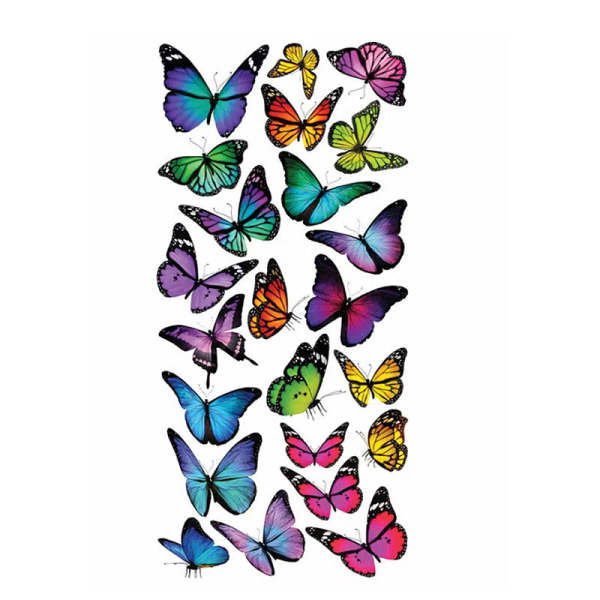 Αυτοκόλλητα Τοίχου Ango Colourful Butterflies 59602