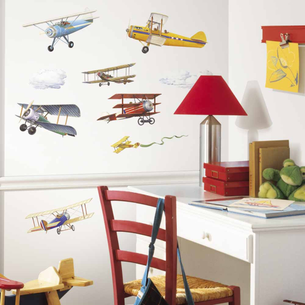 Παιδικά Αυτοκόλλητα Τοίχου RoomMates Αεροπλάνα RΜΚ1197