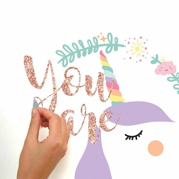 Παιδικό Αυτοκόλλητο Τοίχου RoomMates Μονόκερος RΜΚ3627