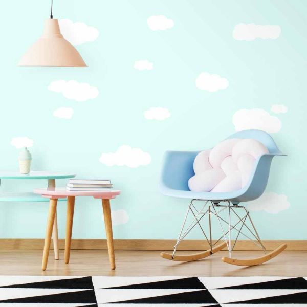 Παιδικά Αυτοκόλλητα Τοίχου RoomMates Σύννεφα Λευκά RΜΚ1562