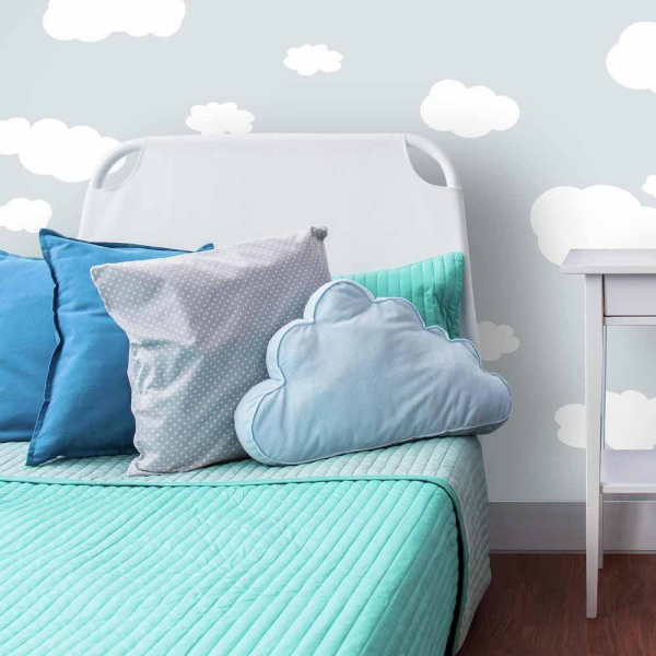 Παιδικά Αυτοκόλλητα Τοίχου RoomMates Σύννεφα Λευκά RΜΚ1562