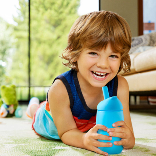 Παγούρι 296ml Με Καλαμάκι Munchkin Simple Clean Straw Cup Blue