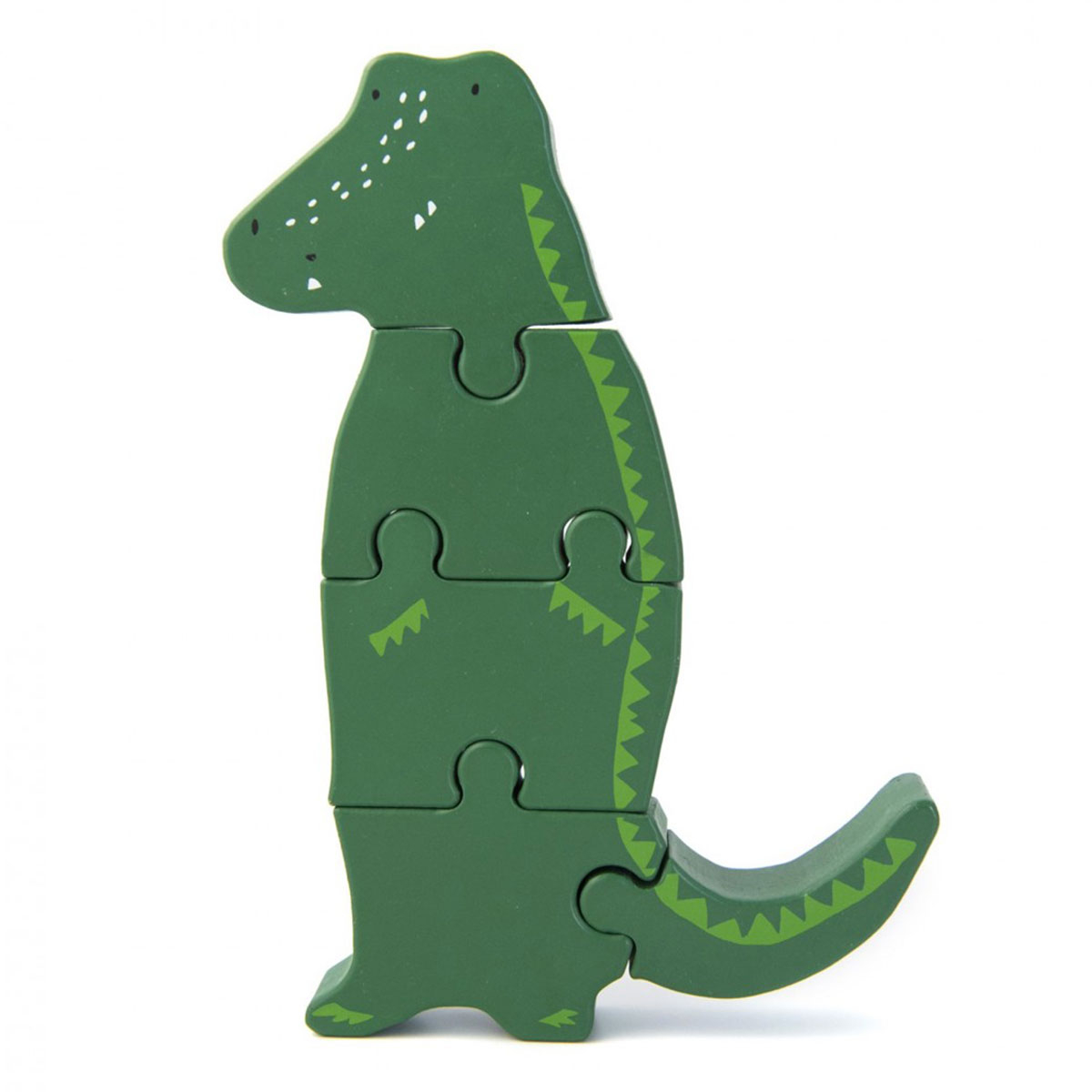 Ξύλινο Παζλ Με 4 Κομμάτια Trixie Body Crocodile