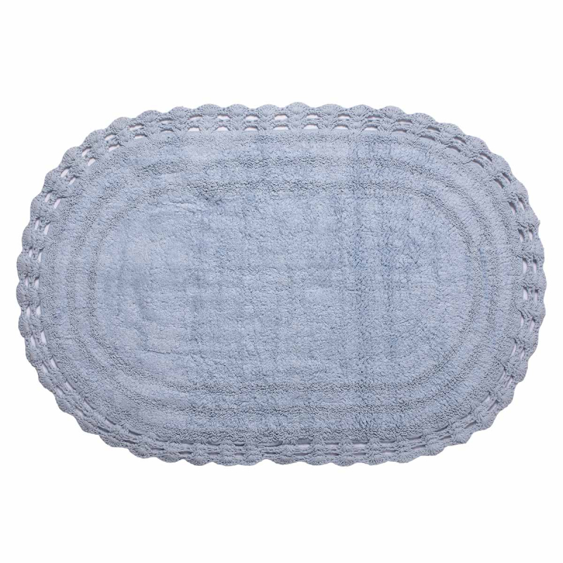 Οβάλ Χαλί All Season (100x160) Silk Fashion Σιέλ