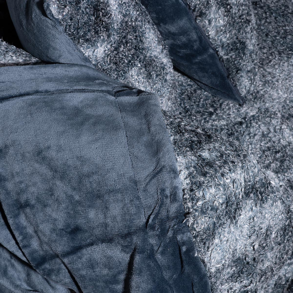 Ριχτάρι Καναπέ Διθέσιου Γούνινο (180x250) Silk Fashion Astrakan Grey