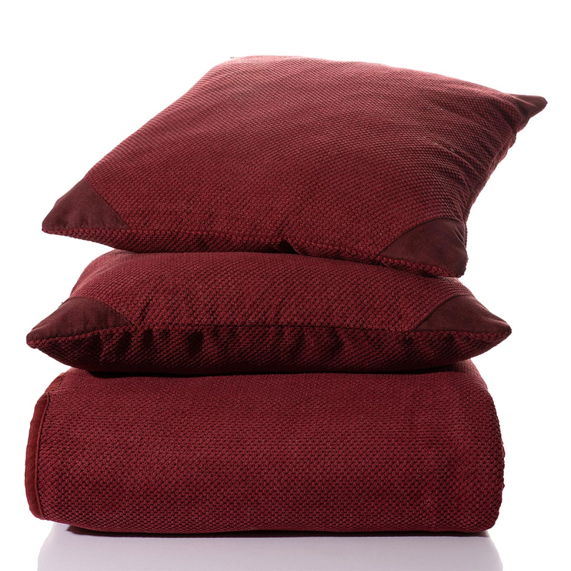 Διακοσμητική Μαξιλαροθήκη (45x45) Silk Fashion 1715 Bordo