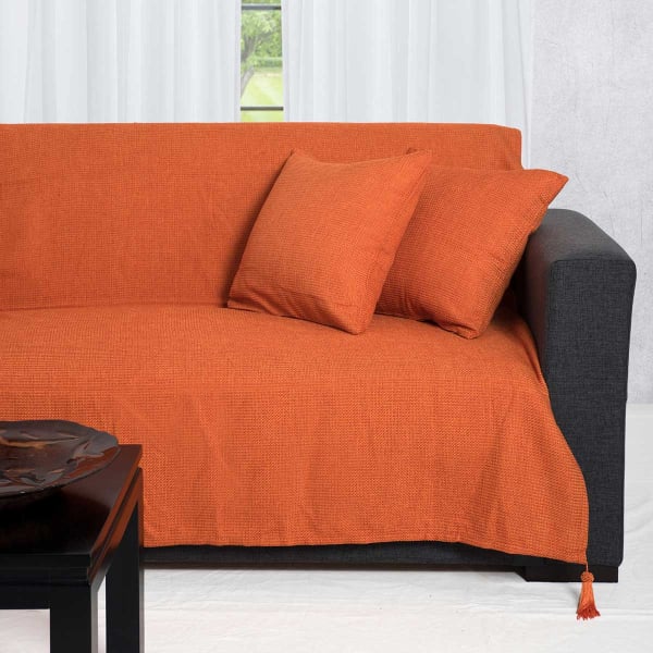 Ριχτάρι Πολυθρόνας (180x180) Silk Fashion 9925 Πορτοκαλί
