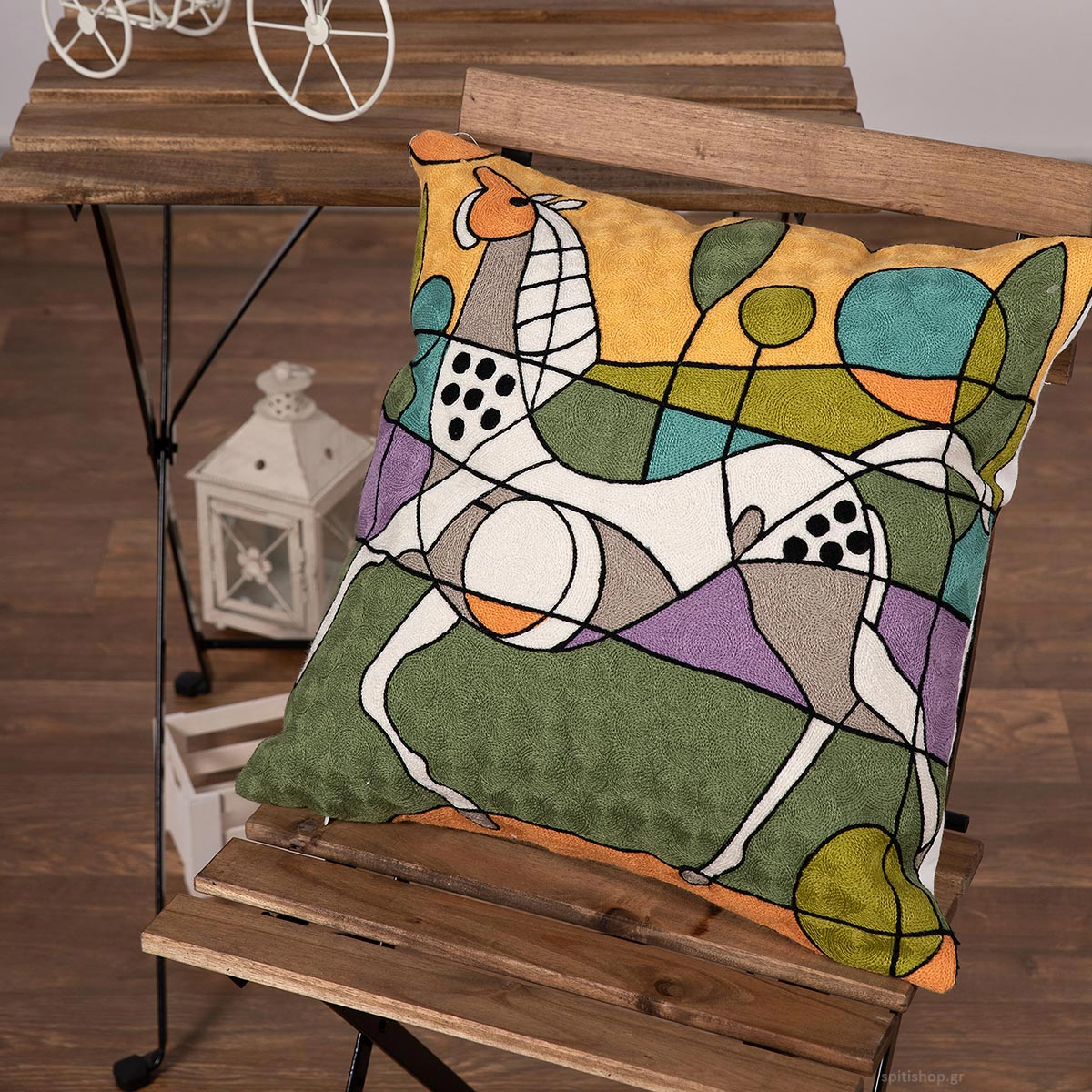Διακοσμητική Μαξιλαροθήκη (45×45) Silk Fashion Polygazo1 209165