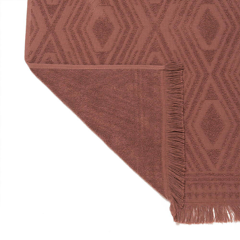 Πετσέτα Θαλάσσης (90X180) Melinen Cuba Apple Brown Home Πετσέτες Ενηλίκων Spitishop