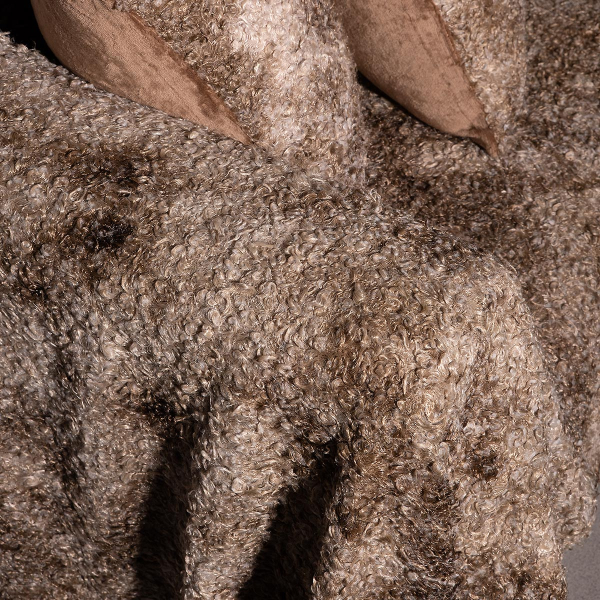 Ριχτάρι Καναπέ Τριθέσιου Γούνινο (180x320) Silk Fashion Astrakan Beige