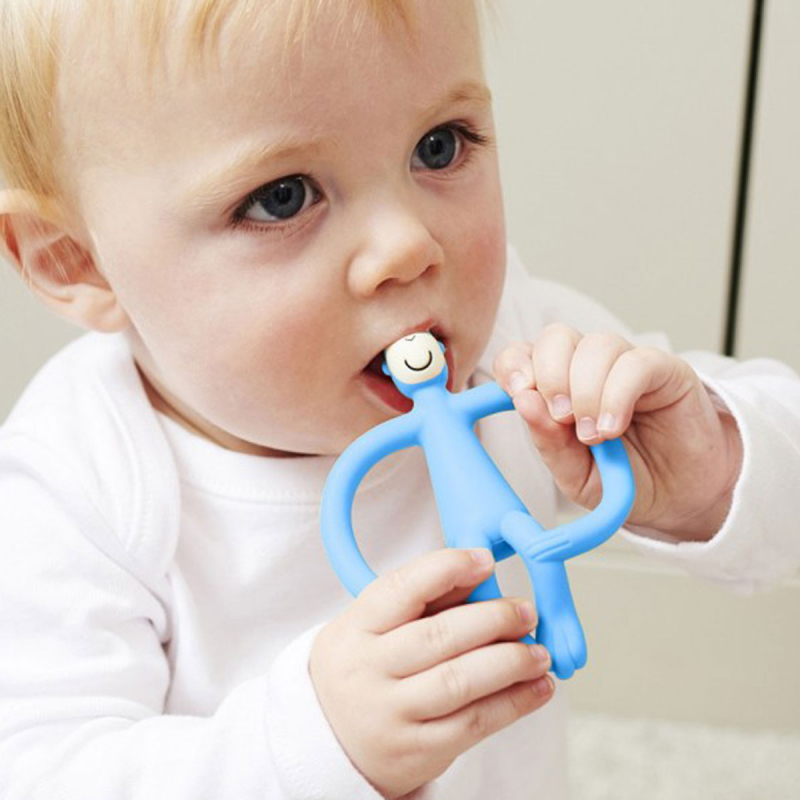 Μασητικό Matchstick Monkey Teething Toy Light Blue