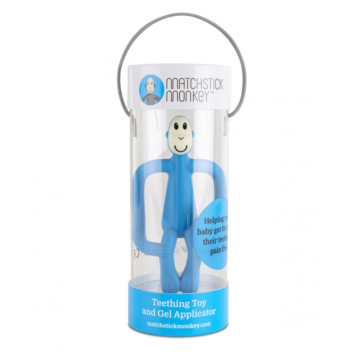 Μασητικό Matchstick Monkey Teething Toy Light Blue Home Βρεφικά Μασητικά για Μωρά - Οδοντοφυία Spitishop