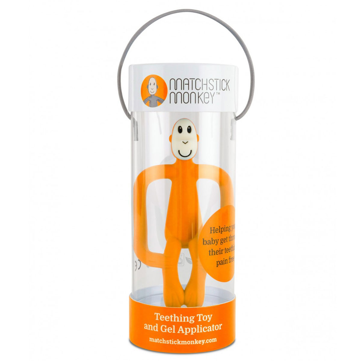 Μασητικό Matchstick Monkey Teething Toy Orange Home Βρεφικά Μασητικά για Μωρά - Οδοντοφυία Spitishop