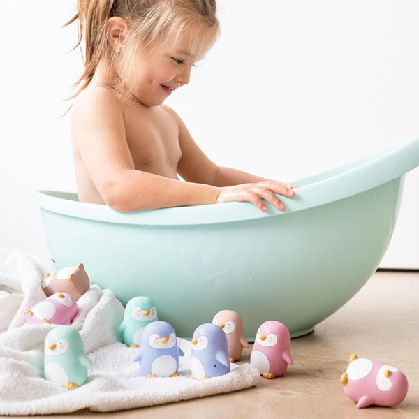 Παιχνίδια Μπάνιου (Σετ 4τμχ) Saro Penguins Party 0376
