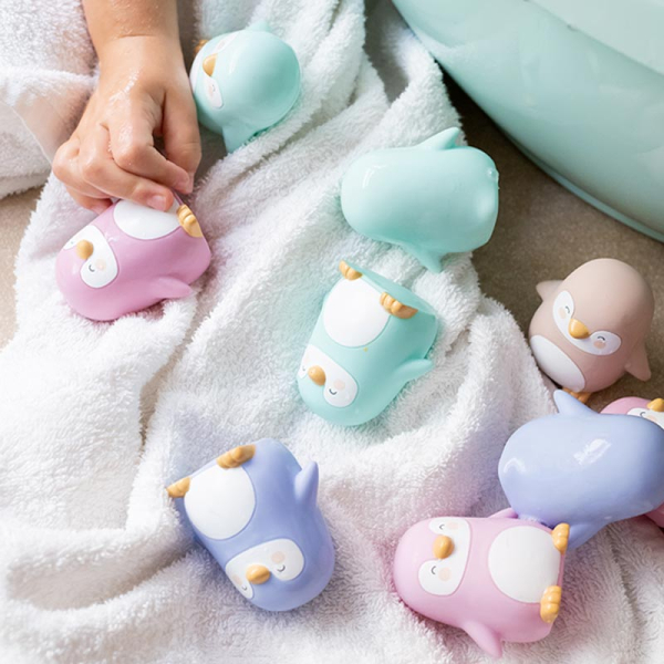 Παιχνίδια Μπάνιου (Σετ 4τμχ) Saro Penguins Party 0376