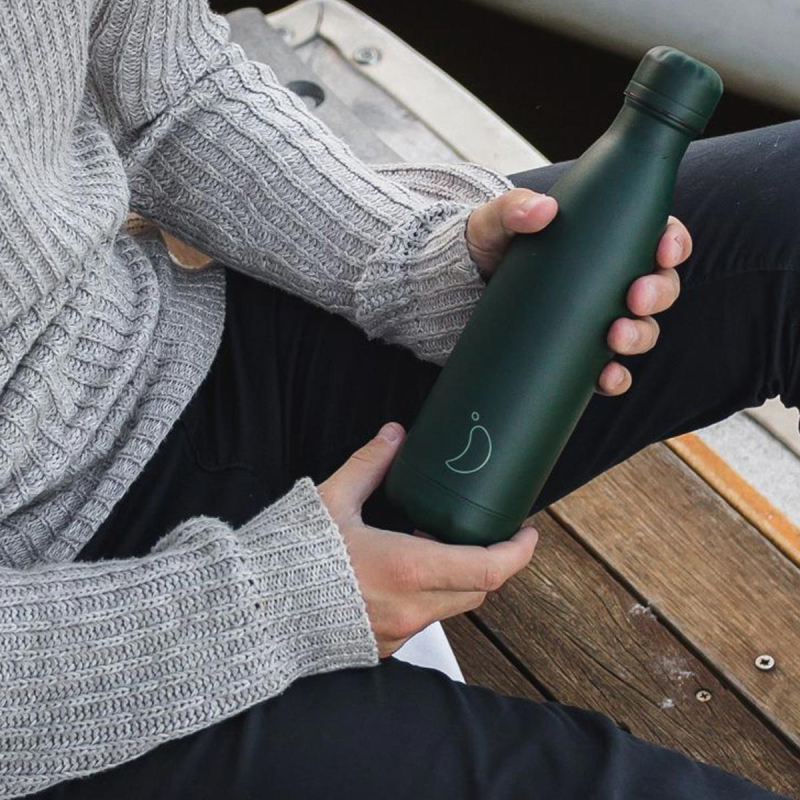 Μπουκάλι Θερμός 500ml Chilly's Bottle All Matte Green