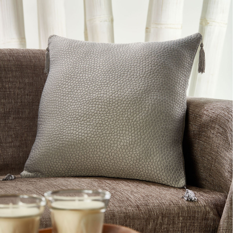 Διακοσμητική Μαξιλαροθήκη (40x40) Whitegg D0108/3 Grey