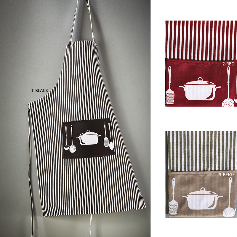 Ποδιά Κουζίνας (58x75) Whitegg Ριγέ ΠΟΔ4