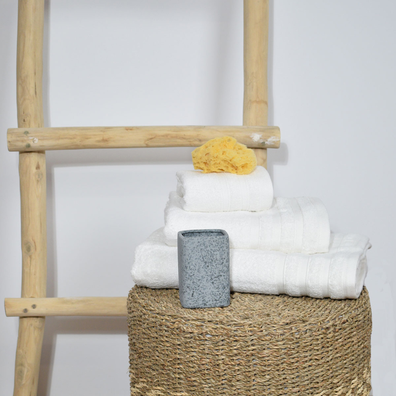 Πετσέτες Μπάνιου (Σετ 3τμχ) Ravelia White 550gsm