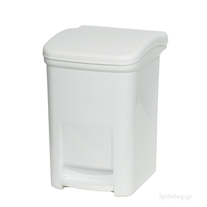 Κάδος Απορριμμάτων Μπάνιου (25x22x32) Viomes 7.5lt 155-01 Λευκό