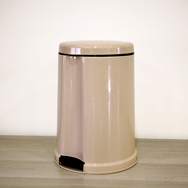 Κάδος Απορριμμάτων Μπάνιου (Φ24x32) Viomes 7lt 454-04 Μπεζ