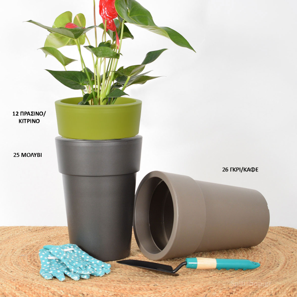 Γλάστρα 10Lt (Φ25x34) Viomes Linea 881