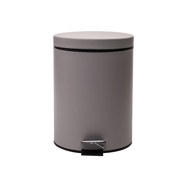 Κάδος Απορριμμάτων Μπάνιου (Φ20x28) Estia 5lt Classic Taupe Matt 02-5580