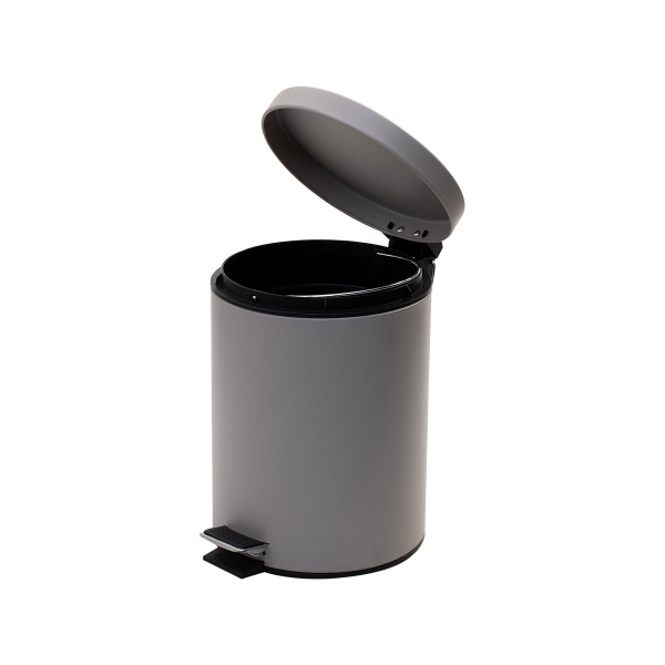 Κάδος Απορριμμάτων Μπάνιου (Φ20x28) Estia 5lt Classic Taupe Matt 02-5580